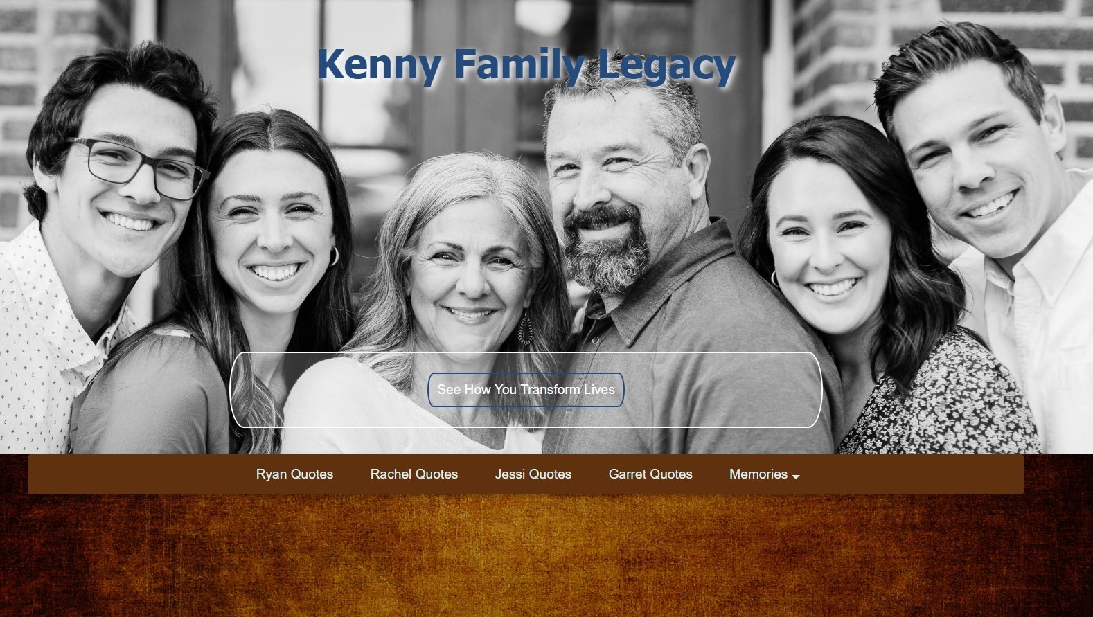 Anniversary Site Screenshot