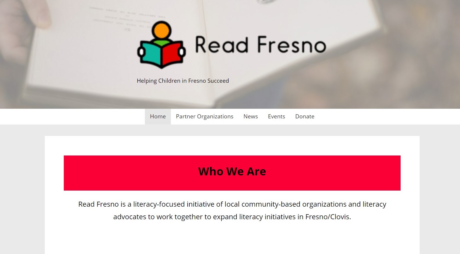 Read Fresno Website Screenshot